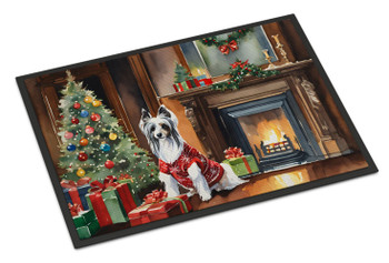 Chinese Crested Cozy Christmas Doormat 24H X 36W DAC2631 product image at NuMercy