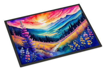 Annual Larkspur in Color Doormat 24H X 36W product image at NuMercy