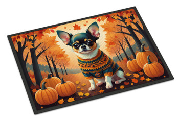 Tricolor Chihuahua Fall Doormat 24H X 36W product image at NuMercy