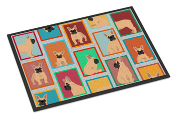 Lots of Fawn French Bulldog Doormat 24H X 36W product image at NuMercy
