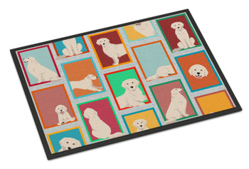 Lots of Cream Golden Retriever Doormat 24H X 36W product image at NuMercy