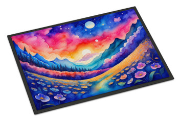 Periwinkles in Color Doormat 24H X 36W product image at NuMercy