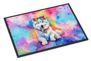 Samoyed Hippie Dawg Doormat 24H X 36W DAC2551 product image at NuMercy