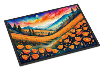 California Poppies in Color Doormat 24H X 36W product image at NuMercy