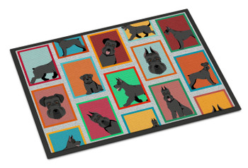 Lots of Black Schnauzer Doormat 24H X 36W product image at NuMercy