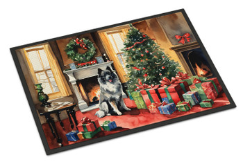 Keeshond Cozy Christmas Doormat 24H X 36W DAC2690 product image at NuMercy