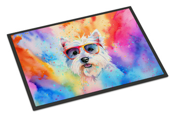 Westie Hippie Dawg Doormat 24H X 36W DAC2573 product image at NuMercy