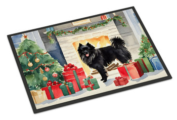 German Spitz Cozy Christmas Doormat 24H X 36W product image at NuMercy