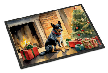 Australian Cattle Dog Cozy Christmas Doormat 24H X 36W product image at NuMercy