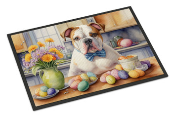 Decorating Easter American Bulldog Doormat 24H X 36W product image at NuMercy