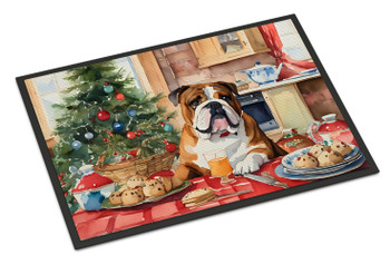 English Bulldog Christmas Cookies Doormat 24H X 36W DAC3784 product image at NuMercy