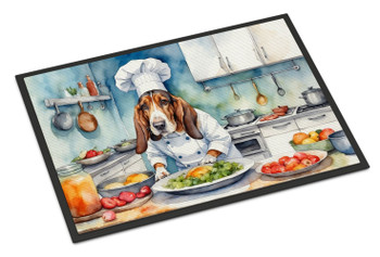 Basset Hound The Chef Doormat 24H X 36W product image at NuMercy