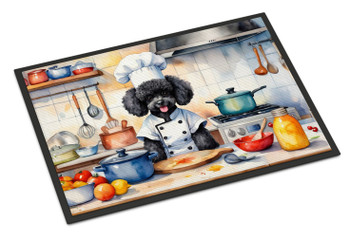 Black Poodle The Chef Doormat 24H X 36W DAC6303 product image at NuMercy