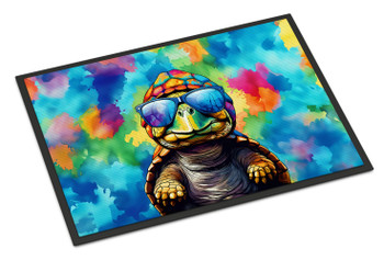 Hippie Animal Tortoise Turtle Doormat 24H X 36W product image at NuMercy
