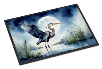 Blue Heron Under the Moonlight Doormat 24H X 36W DAC7496 product image at NuMercy