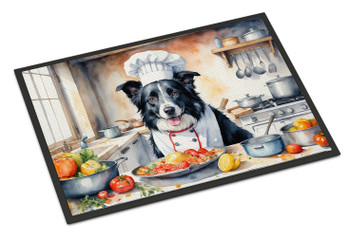 Border Collie The Chef Doormat 24H X 36W product image at NuMercy