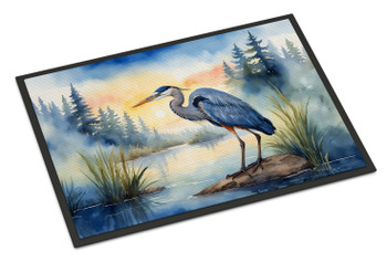 Blue Heron Emerging as the day fades Doormat 24H X 36W DAC7490 product image at NuMercy