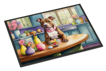 Decorating Easter Pit Bull Terrier Doormat 24H X 36W DAC6868 product image at NuMercy