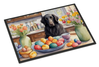 Decorating Easter Flat-Coated Retriever Doormat 24H X 36W product image at NuMercy