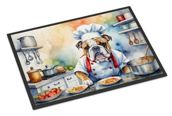 English Bulldog The Chef Doormat 24H X 36W DAC6242 product image at NuMercy