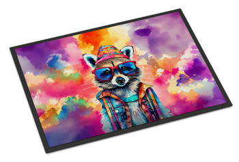 Hippie Animal Raccoon Doormat 24H X 36W DAC4034 product image at NuMercy