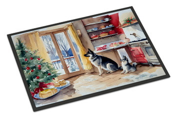 Norwegian Elkhound Christmas Cookies Doormat 24H X 36W DAC3856 product image at NuMercy