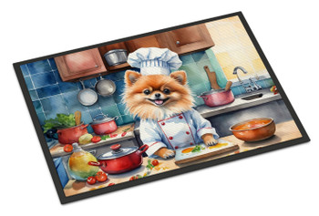 Pomeranian The Chef Doormat 24H X 36W DAC6301 product image at NuMercy
