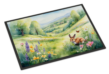 Rabbit Springtime Meadow Doormat 24H X 36W product image at NuMercy