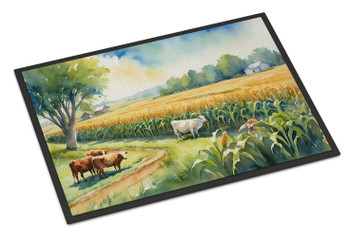 Cows by the Cornfield Doormat 24H X 36W product image at NuMercy