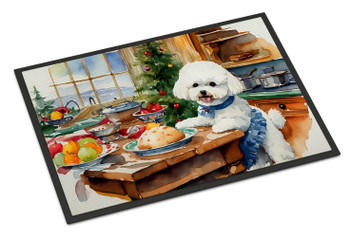 Bichon Frise Christmas Cookies Doormat 24H X 36W DAC3737 product image at NuMercy