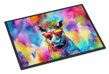 Hippie Animal Rhinoceros Doormat 24H X 36W DAC4038 product image at NuMercy