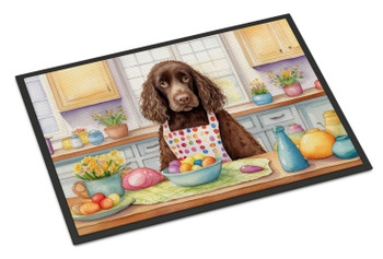 Decorating Easter American Water Spaniel Doormat 24H X 36W product image at NuMercy