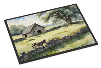 Donkey by the Stone Wall Doormat 24H X 36W product image at NuMercy