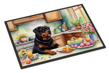 Decorating Easter Rottweiler Doormat 24H X 36W product image at NuMercy