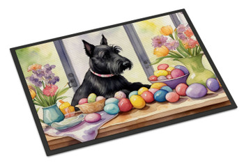 Decorating Easter Scottish Terrier Doormat 24H X 36W product image at NuMercy