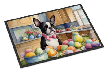 Decorating Easter Boston Terrier Doormat 24H X 36W DAC6771 product image at NuMercy