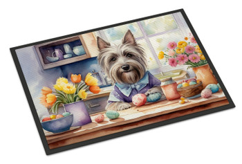 Decorating Easter Skye Terrier Doormat 24H X 36W product image at NuMercy