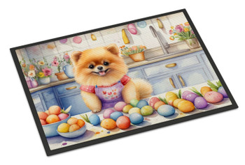Decorating Easter Pomeranian Doormat 24H X 36W DAC6872 product image at NuMercy