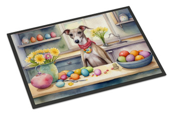 Decorating Easter Whippet Doormat 24H X 36W product image at NuMercy