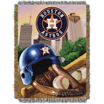Houston Astros MLB Home Field Advantage Woven Tapestry Throw
