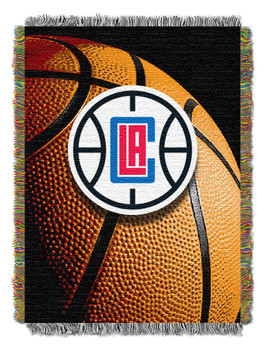 Los Angeles Clippers NBA Photo Real Woven Tapestry Throw