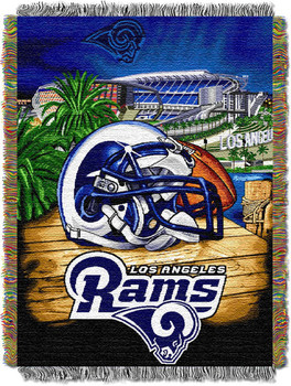 Los Angeles Rams NFL Home Field Advantage Woven Tapestry Throw