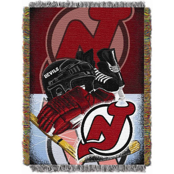 New Jersey Devils NHL Home Ice Advantage Woven Tapestry Throw