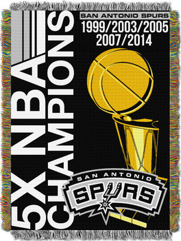 San Antonio Spurs NBA Commemorative Woven Tapestry Throw