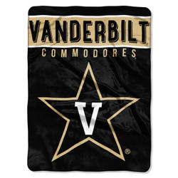 Vanderbilt Commodores Basic Raschel Throw Blanket