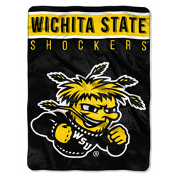 Wichita State Shockers Basic Raschel Throw Blanket
