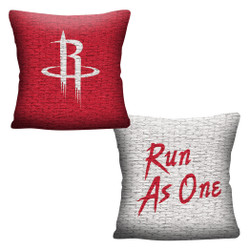 Houston Rockets NBA Invert Woven Pillow