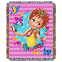 Fancy Nancy Mademoiselle Woven Tapestry Throw  Blanket
