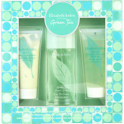 Green Tea by Elizabeth Arden Eau De Parfum Spray 3.3 oz & Body Lotion 3.3 oz & Shower Gel 3.3 oz