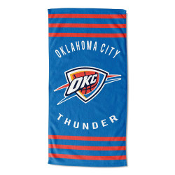 Oklahoma City Thunder NBA Stripes Beach Towel